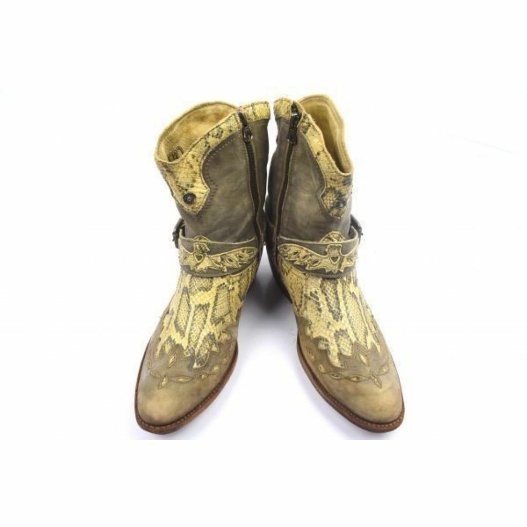 スペイン製★サンチョ・ブーツ/Sancho Boots ★本革サイドジップブーツ【24.0/gray】グッドイヤー製法◆-Y185 #BUZZBERG メンズの靴/シューズ(ブーツ)の商品写真