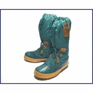 ソレル(SOREL)のカナダ製★ソレル/SOREL スノーライオン★インナー付き/防水/ロング丈/スノーブーツ 24.0cm/WOS7  緑◆-n121 #BUZZBERG(ブーツ)