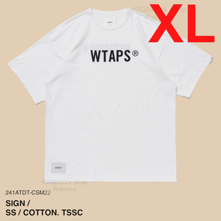 ダブルタップス(W)taps)のWTAPS SIGN SS COTTON TSSC ホワイト XL(Tシャツ/カットソー(半袖/袖なし))