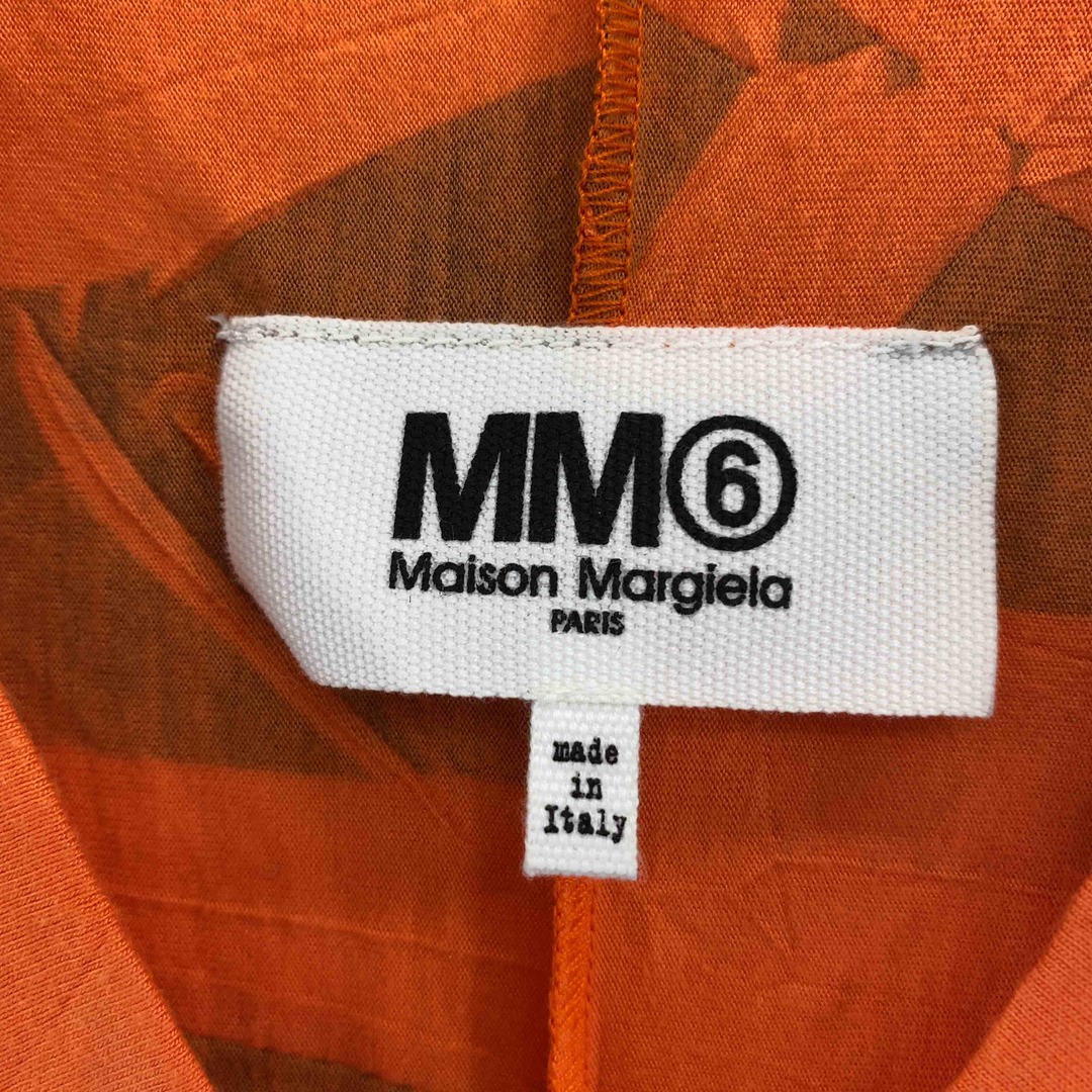 MM6(エムエムシックス)のMM6 エムエムシックス レディース ノースリーブワンピース ロング丈 オレンジ Vネック レディースのワンピース(ロングワンピース/マキシワンピース)の商品写真