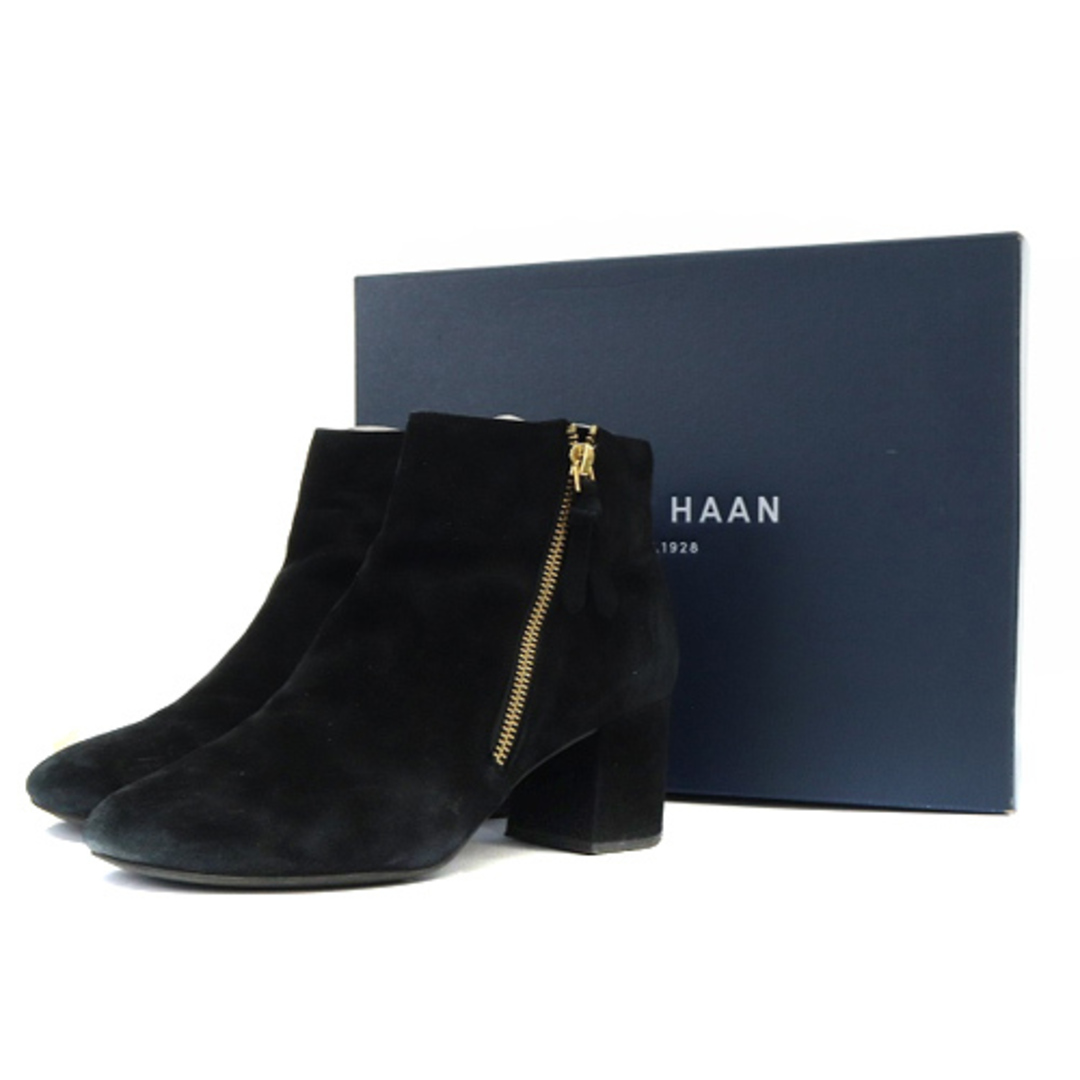 Cole Haan(コールハーン)のコールハーン サイドジップ ブーツ チャンキーヒール 7.5B 24.5cm 黒 レディースの靴/シューズ(ブーツ)の商品写真