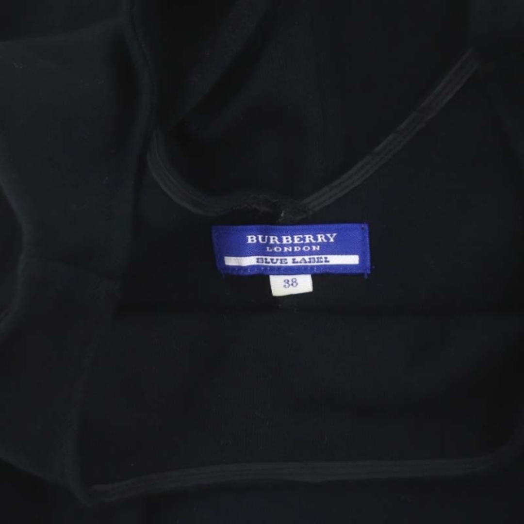 BURBERRY BLUE LABEL(バーバリーブルーレーベル)のバーバリーブルーレーベル ノースリーブカットソー プルオーバー 38 黒 レディースのトップス(カットソー(半袖/袖なし))の商品写真