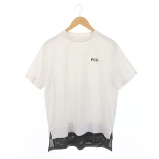 パーリーゲイツ(PEARLY GATES)のパーリーゲイツ プリント 半袖カットソー プルオーバー4 M 白 黒(Tシャツ/カットソー(半袖/袖なし))