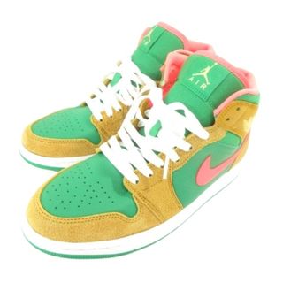 ナイキ(NIKE)のナイキ AJ1 ウィート アンド ウォーターメロン スニーカー 25.5 緑(スニーカー)