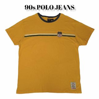 90s POLO JEANS リンガーTシャツ 古着 ポロジーンズ(Tシャツ/カットソー(半袖/袖なし))