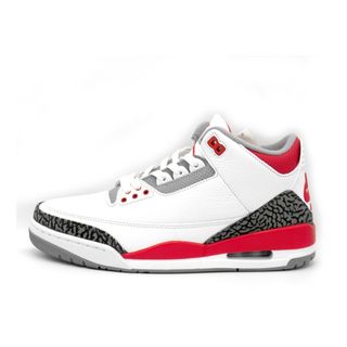 ナイキ(NIKE)のナイキ NIKE ■ 【 AIR JORDAN 3 RETRO OG FIRE RED DN3707 160 】 エア ジョーダン 3 レトロ ファイヤー レッド スニーカー　f21826(スニーカー)