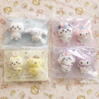 チイカワ(ちいかわ)のちいかわ♡サンリオ♡ブローチ♡ハチワレ♡うさぎ♡モモンガ♡新品タグ付き(キャラクターグッズ)