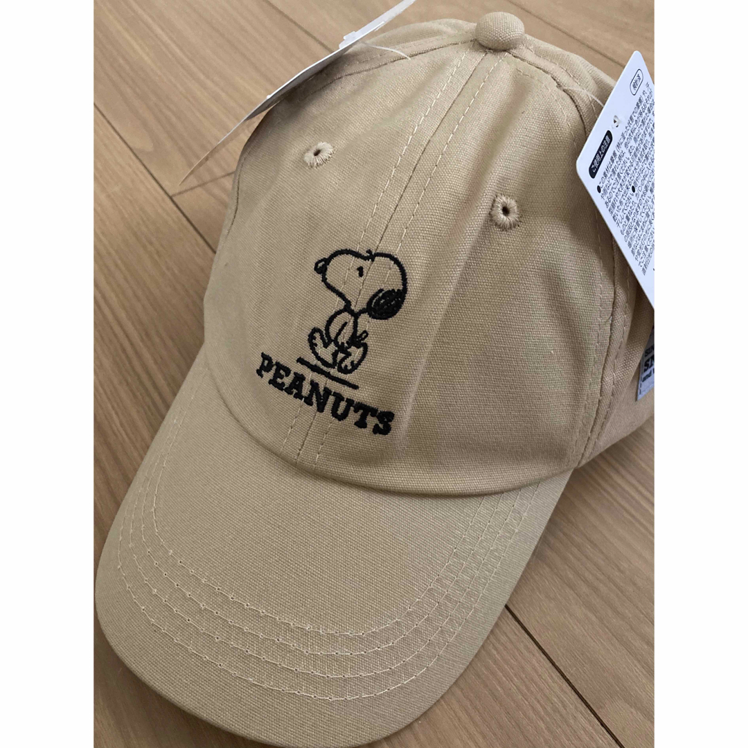 PEANUTS(ピーナッツ)のPEANUTS SNOOPY スヌーピー スポーツ キャップ  帽子 ベージュ レディースの帽子(キャップ)の商品写真