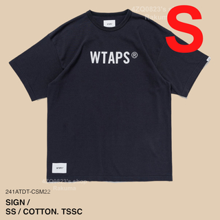ダブルタップス(W)taps)のWTAPS SIGN SS COTTON TSSC ネイビー S(Tシャツ/カットソー(半袖/袖なし))