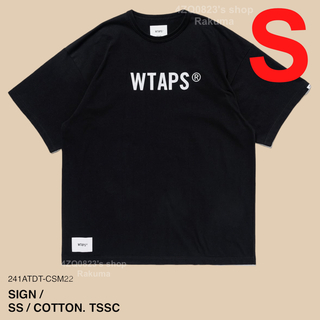 ダブルタップス(W)taps)のWTAPS SIGN SS COTTON TSSC ブラック S(Tシャツ/カットソー(半袖/袖なし))