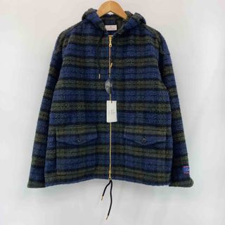 COLONY CLOTHING コロニークロージング メンズ ジャケット Caccioppoli製ウール ネイビー/グリーンチェック サイズ46(その他)