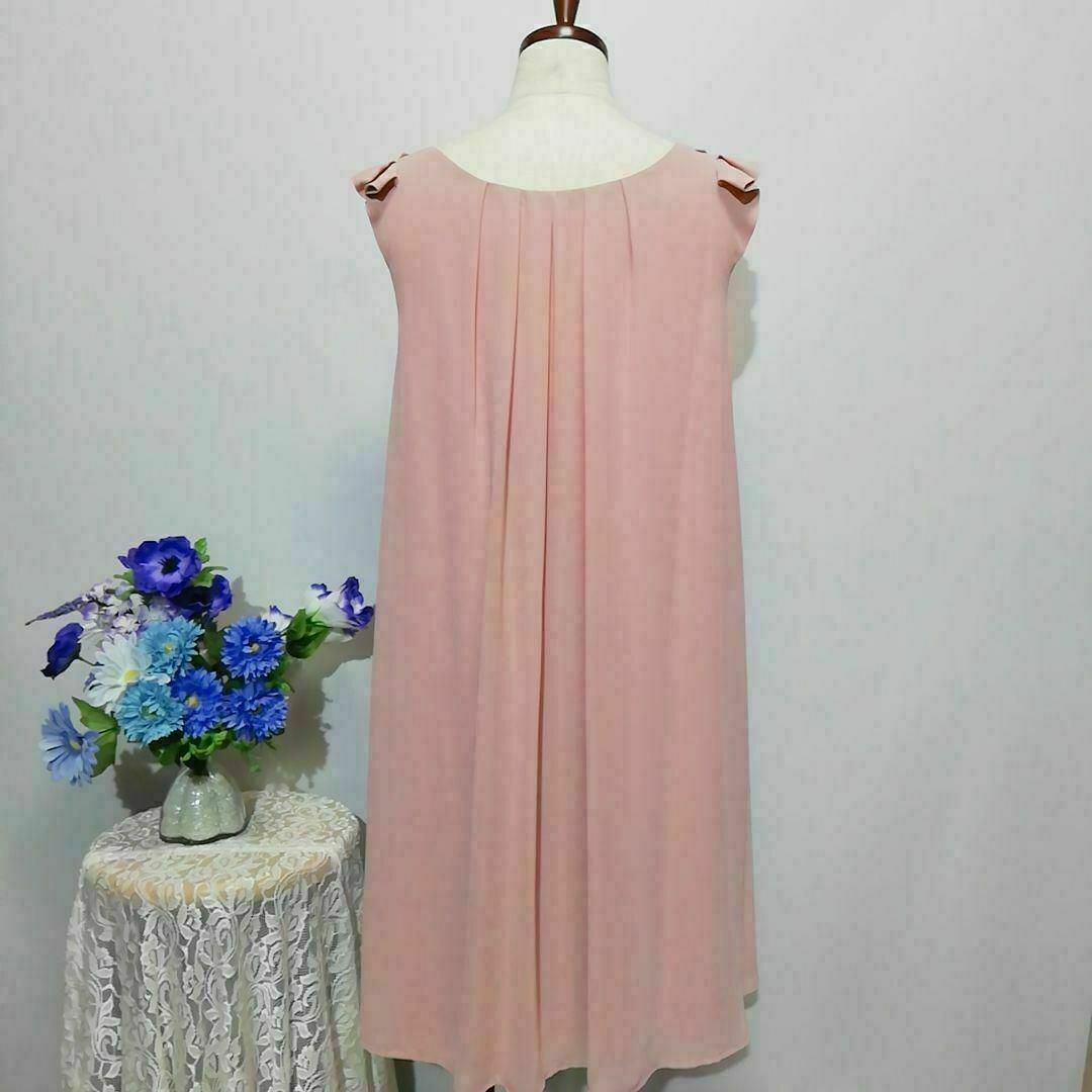axes femme(アクシーズファム)のアクシーズファム　極上美品　ドレス　ワンピース　パーティー　Мサイズ　ピンク色 レディースのフォーマル/ドレス(ミディアムドレス)の商品写真