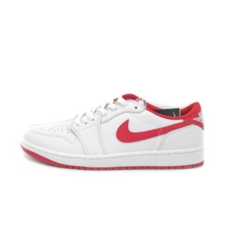 ナイキ(NIKE)のナイキ NIKE ■ 【 AIR JORDAN 1 RETRO LOW OG WHITE AND UNIVERSITY RED CZ0790 161 】 エア ジョーダン 1 レトロ ロー ホワイト アンド ユニバーシティ レッド スニーカー　f21830(スニーカー)