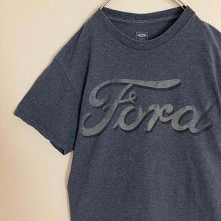 フォード(Ford)の企業ビッグロゴFordフォードTシャツtシャツ雰囲気古着フェードブルー青tee(Tシャツ/カットソー(半袖/袖なし))