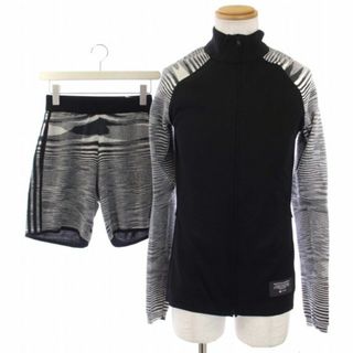 アディダス(adidas)のadidas MISSONI セットアップ ジャケット パンツ XS 黒 グレー(ショートパンツ)