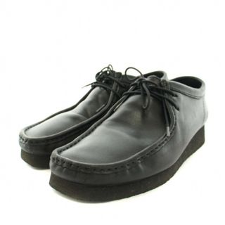 クラークス(Clarks)のclarks WALLABEES モカシン レザー UK6.5 24.5cm 黒(ブーツ)