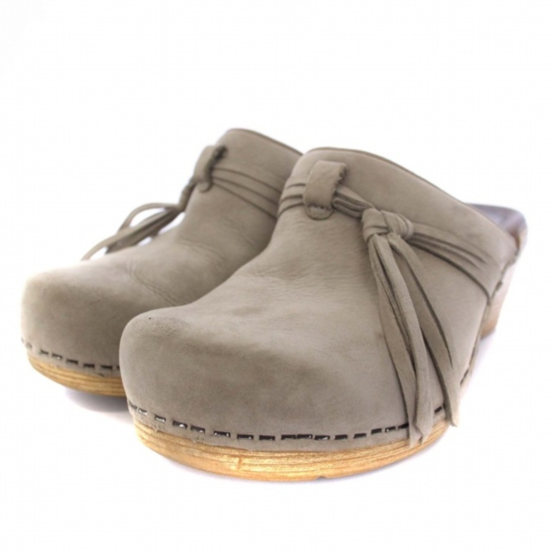 dansko(ダンスコ)のダンスコ サボサンダル チャンキーヒール レザー 23cm-23.5cm グレー レディースの靴/シューズ(サンダル)の商品写真