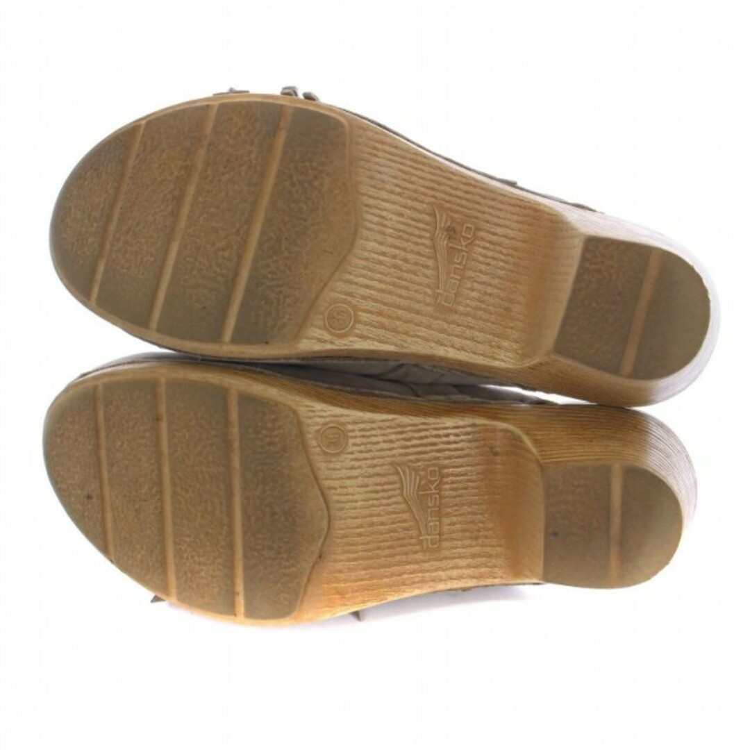 dansko(ダンスコ)のダンスコ サボサンダル チャンキーヒール レザー 23cm-23.5cm グレー レディースの靴/シューズ(サンダル)の商品写真