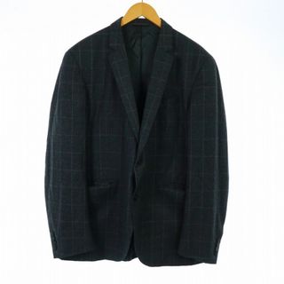 HACKETT テーラードジャケット 総裏地 チェック ウール 46R XL(テーラードジャケット)