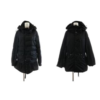 モンクレール(MONCLER)のモンクレール × サカイ セリナ ダウンコート ロング丈 フード 0 S 黒(ダウンコート)