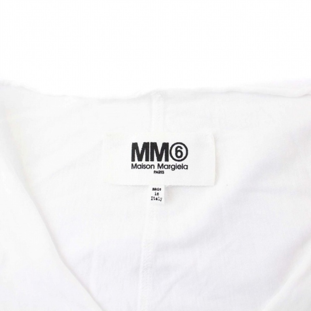 MM6(エムエムシックス)のMM6 23SS Aライン ショートスリーブ アシンメトリーTシャツ 白 レディースのトップス(Tシャツ(半袖/袖なし))の商品写真