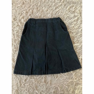 COMME CA ISM - 女の子　120 デニム　スカート　黒　ブラック　コムサイズム