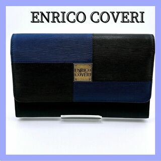 エンリココベリ(ENRICO COVERI)のENRICO COVERI 二つ折り財布 ブルー レディース(長財布)