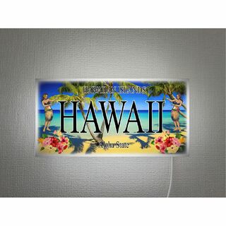 【壁掛け】ハワイ フラダンス ハイビスカス 照明 看板 置物 雑貨 ライトBOX