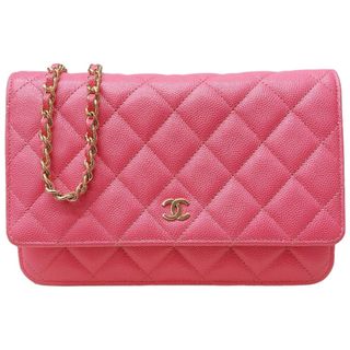 シャネル(CHANEL)の　シャネル CHANEL マトラッセチェーンウォレット AP0250 キャビアスキン レディース ウォレットチェーン(その他)