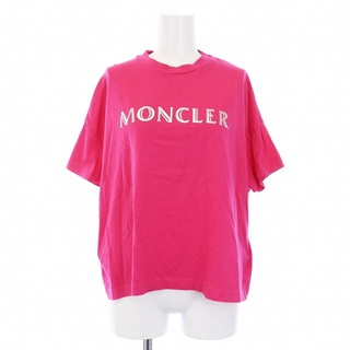 モンクレール(MONCLER)のモンクレール 20SS Tシャツ カットソー 半袖 ロゴ XS ピンク(Tシャツ(半袖/袖なし))