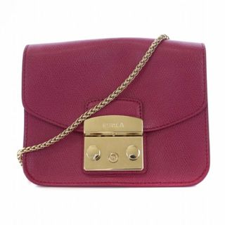 フルラ(Furla)のフルラ メトロポリス ショルダーバッグ チェーン レザー ピンク(ショルダーバッグ)