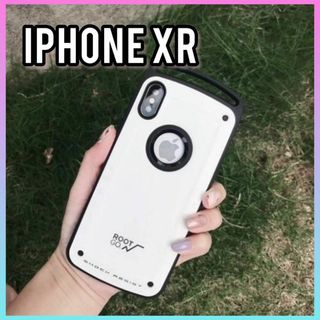 iPhoneケース iPhoneXR用 スマホケース 耐衝撃カバー ホワイト(iPhoneケース)