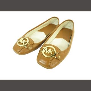 MICHAEL KORS パンプス フラットシューズ ロゴ ブラウン 7 1/2