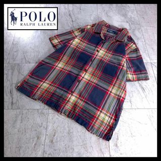 ポロラルフローレン(POLO RALPH LAUREN)のラルフローレン インディアン マドラスチェック 半袖 オープンカラー シャツ(シャツ)