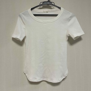 ジーユー(GU)のGU リブ 半袖Tシャツ(Tシャツ(半袖/袖なし))