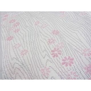 平和屋2■上質な紬　舞花文　逸品　DAAA8648fe(着物)