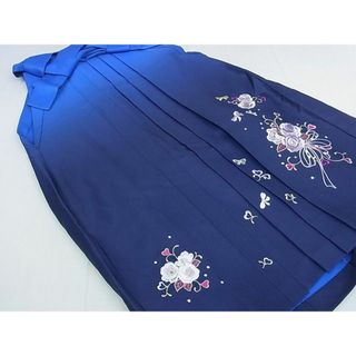 平和屋2■女性　行灯袴　総刺繍　花束文　暈し染め　金銀糸　洗える着物　DAAB5821wb