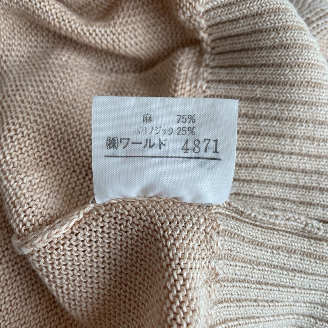 夏用ニット サマーニット 半袖ニット レディースのトップス(ニット/セーター)の商品写真