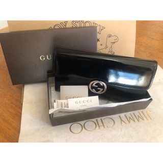 グッチ(Gucci)の【美品】GUCCI グッチ GGインターロッキング 長財布 (財布)