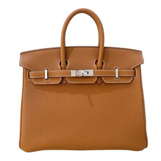 エルメス(Hermes)の　エルメス HERMES バーキン25 W刻 (2024年製) ゴールド　シルバー金具 トゴ レディース ハンドバッグ(ハンドバッグ)