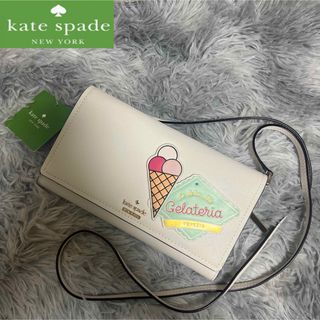 ケイトスペードニューヨーク(kate spade new york)の【新品未使用タグ付き】kate spade ショルダーウォレット　希少柄(財布)