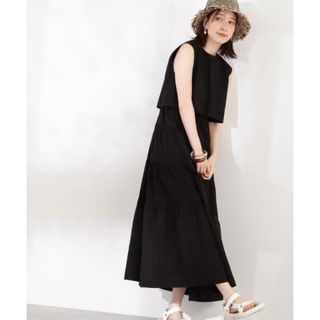 N.Natural beauty basic - N.ナチュラルビューティーベーシック  レイヤートップコットンキャミワンピース