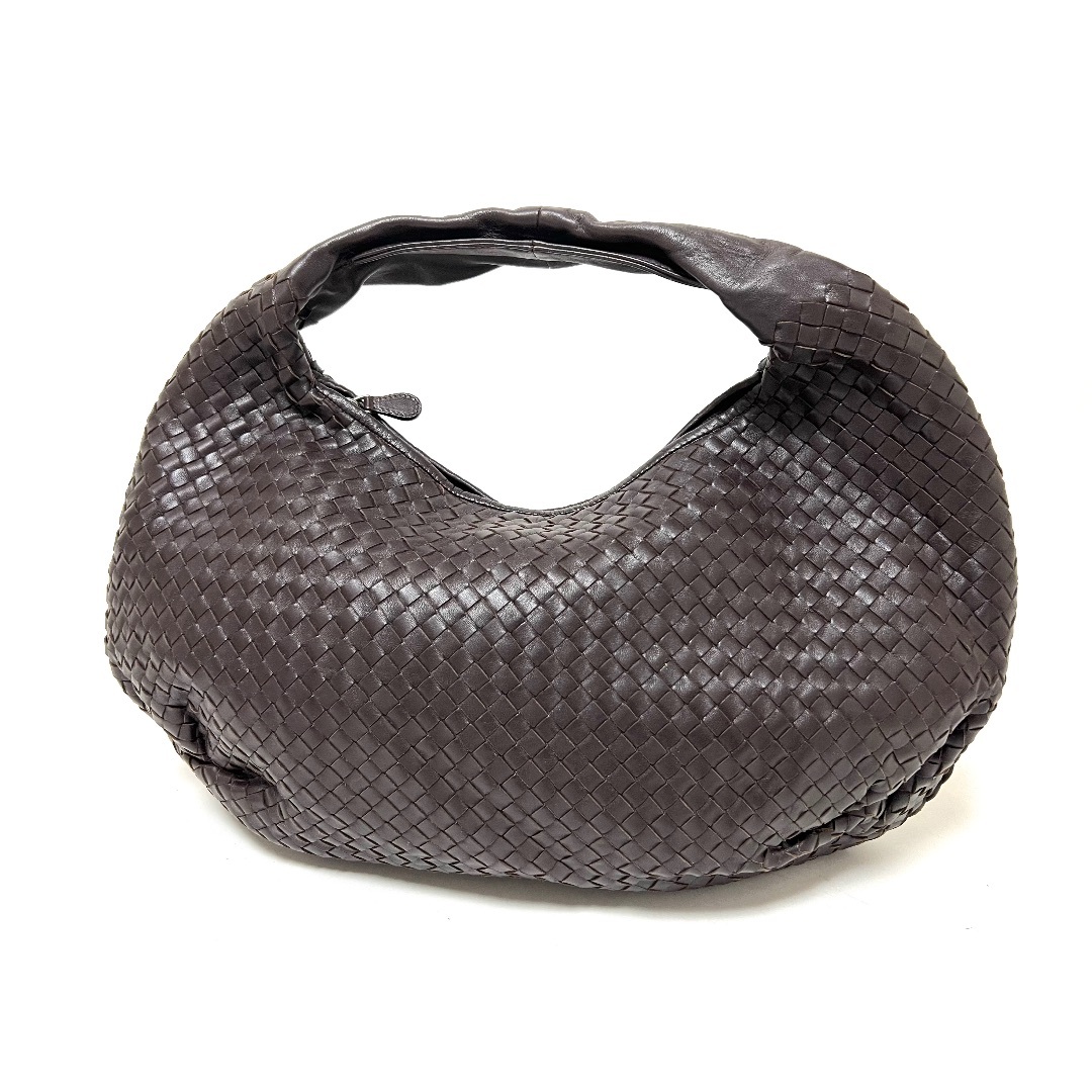BOTTEGA VENETA - BOTTEGA VENETA ボッテガ ヴェネタ イントレチャート レザー ショルダーバッグ  ワンショルダー ダークブラウン 232500 V0016 2072