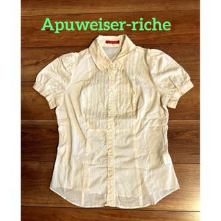 アプワイザーリッシェ(Apuweiser-riche)の《Apuweiser-riche》 アプワイザーリッシェ　シルク調　ブラウス(シャツ/ブラウス(半袖/袖なし))