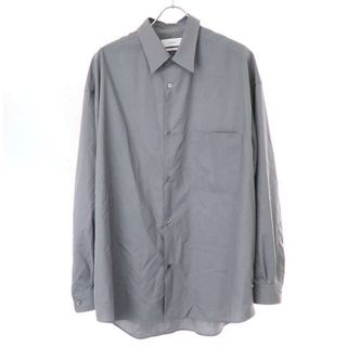 グラフペーパー(Graphpaper)のGraphpaper グラフペーパー 23SS Fine Wool Tropical L/S Oversized Regular Collar Shirt シャツ GM231-50074 グレー F(シャツ)