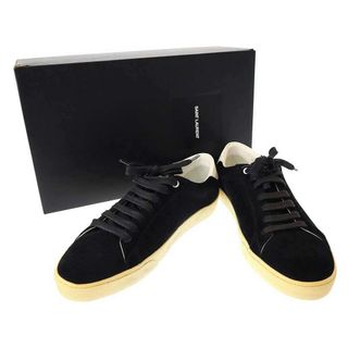 サンローラン(Saint Laurent)のSAINT LAURENT PARIS サンローラン パリ SL/06 ローカットスエードレザースニーカー VU421570 ブラック 41(スニーカー)