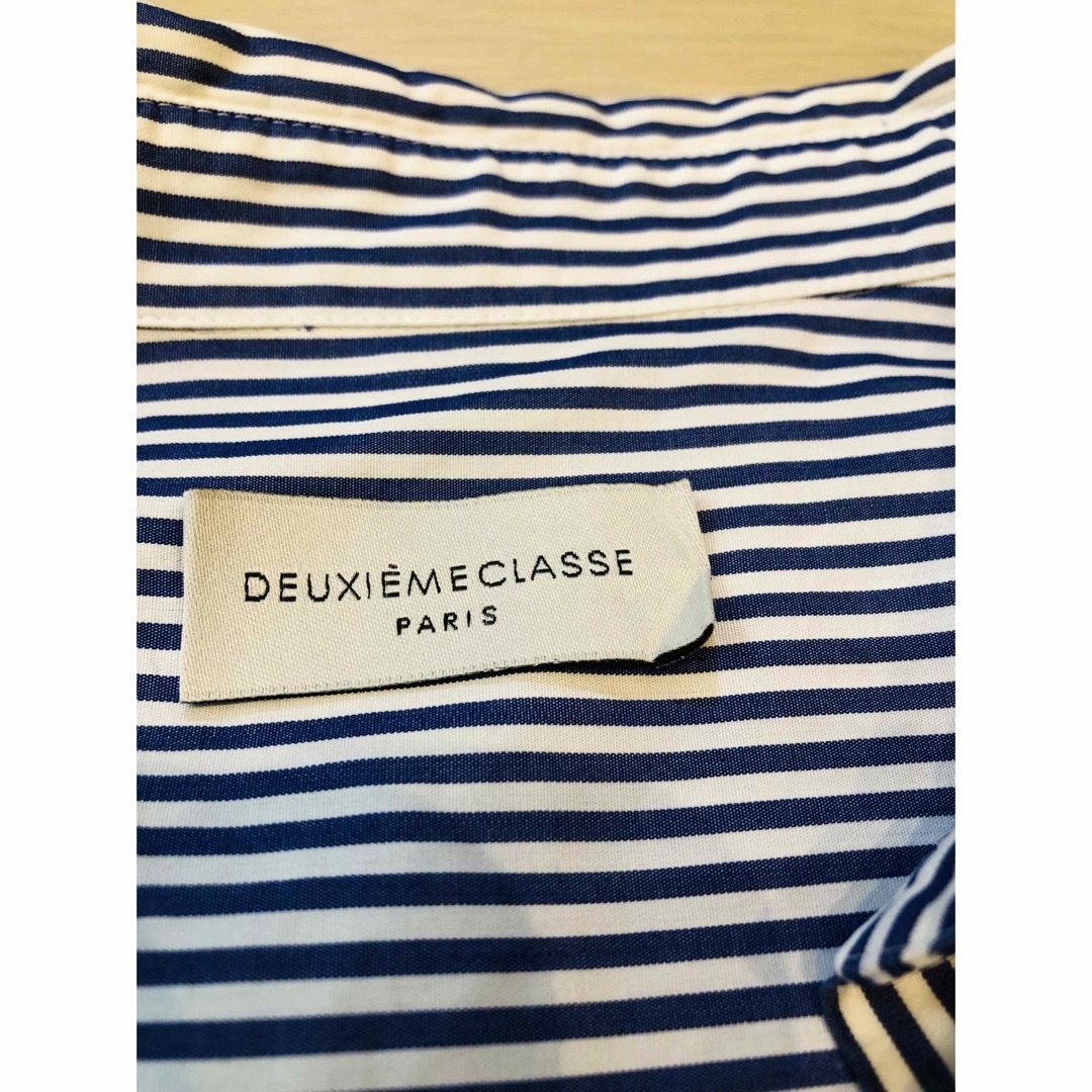 DEUXIEME CLASSE(ドゥーズィエムクラス)のドゥーズィエムクラス ロングシャツ  ベイクルーズ  シャツ ストライプ レディースのトップス(シャツ/ブラウス(長袖/七分))の商品写真