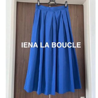 イエナラブークル(IENA LA BOUCLE)のIENA LA BOUCLE イエナラブクール タックフレアロングスカート 美品(ロングスカート)