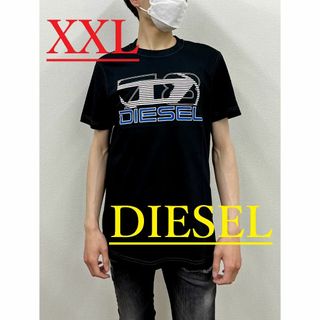 DIESEL - ディーゼル　Tシャツ 12B24　XXLサイズ　ブラック新品タグ付プレゼントにも