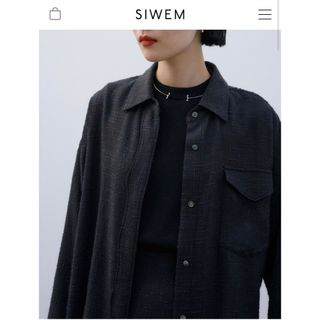 SIWEM（シウム）LIGHT TWEED WAVE SHIRT(シャツ/ブラウス(長袖/七分))